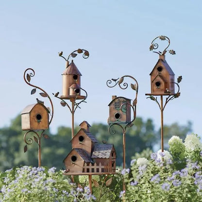 Last Day 70% OFF - Birdhouse Garden Stakes