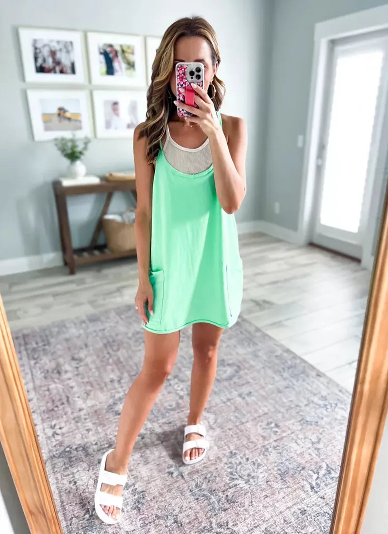 Summer Wide Mini Dress (Buy 2 VIP Shipping)