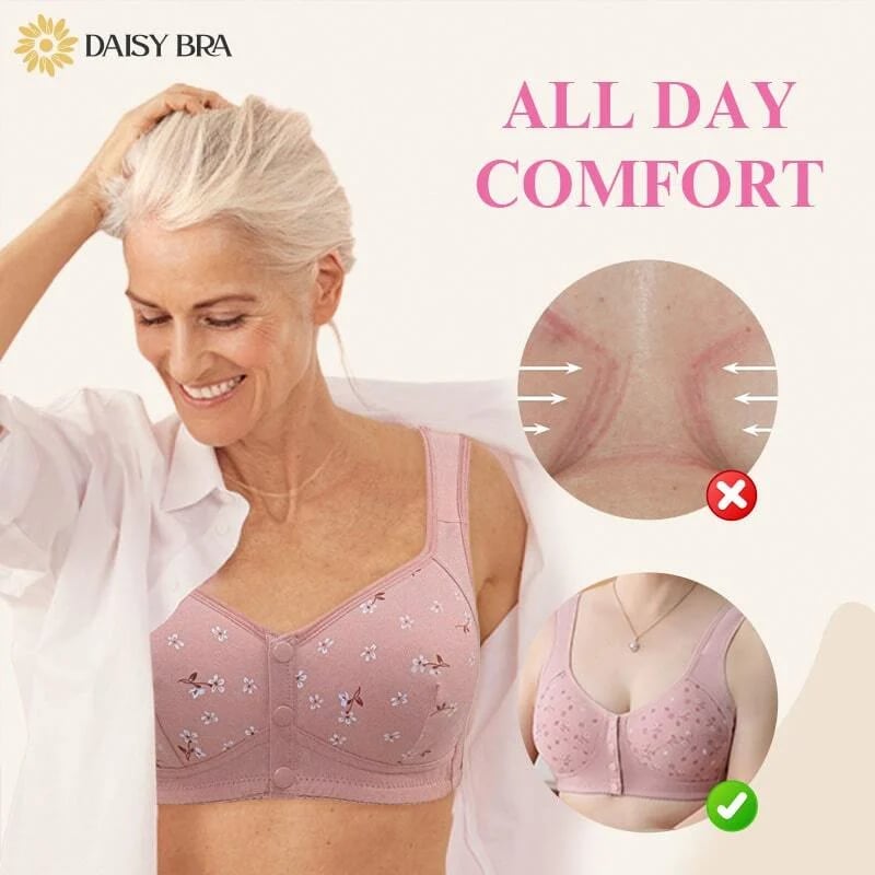 Comfortable & Convenient Front Button Bra - Buy 1 Get 2 Free (Total 3 Packs)