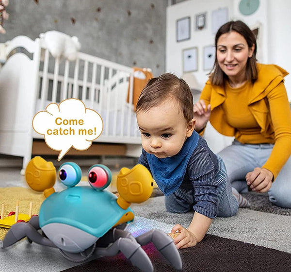 Crawling Crab – Helps with Tummy Time