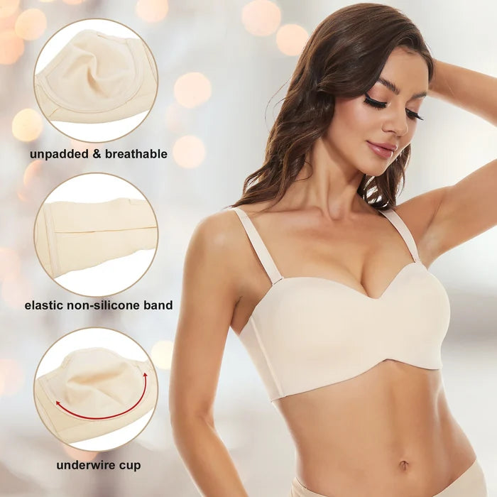 Full Support Non-Slip Convertible Bandeau Bra (Buy 2 VIP Shipping) - LAST DAY 50% OFF