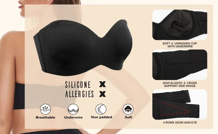 Full Support Non-Slip Convertible Bandeau Bra (Buy 2 VIP Shipping) - LAST DAY 50% OFF