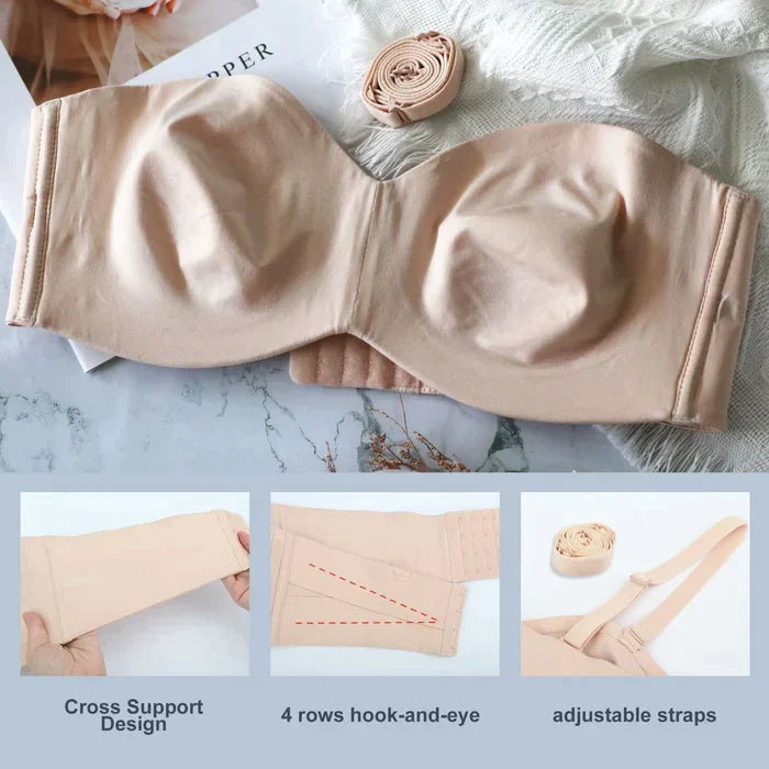 Full Support Non-Slip Convertible Bandeau Bra (Buy 2 VIP Shipping) - LAST DAY 50% OFF