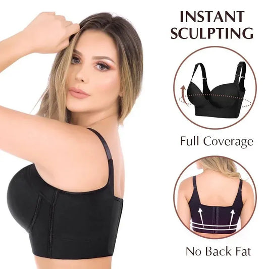 Hide Back Fat Full Back Coverage-Deep Cup Bra BUY 1 GET 1 FREE