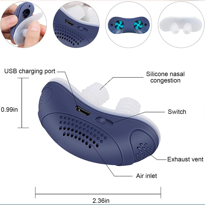 Hoseless, Maskless, Micro-CPAP Anti Snoring