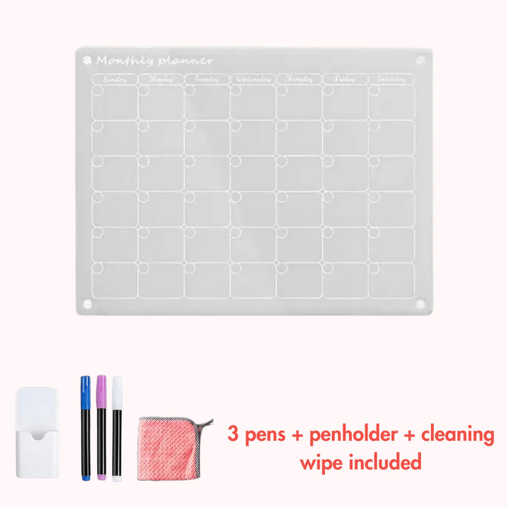 MemoMate – Magnetic Acrylic Calendar & Planner - Christmas Sale 60%