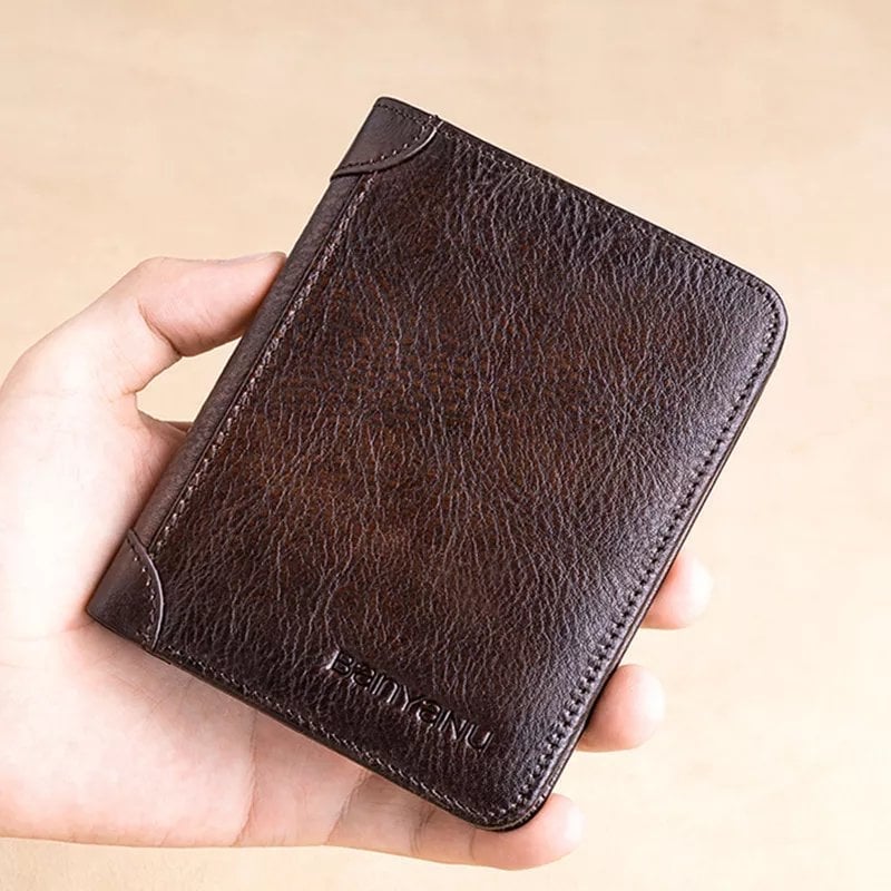 Multi-functional RFID Blocking Waterproof Durable Genuine Leather Wallet - Last Day 49% OFF