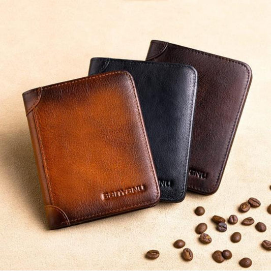 Multi-functional RFID Blocking Waterproof Durable Genuine Leather Wallet - Last Day 49% OFF