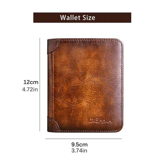 Multi-functional RFID Blocking Waterproof Durable Genuine Leather Wallet - Last Day 49% OFF