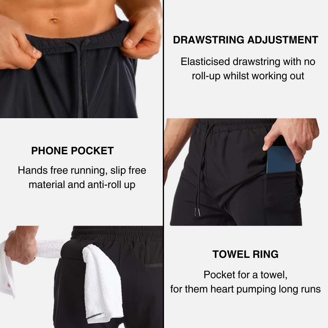 2 in 1 RUNNING SHORTS