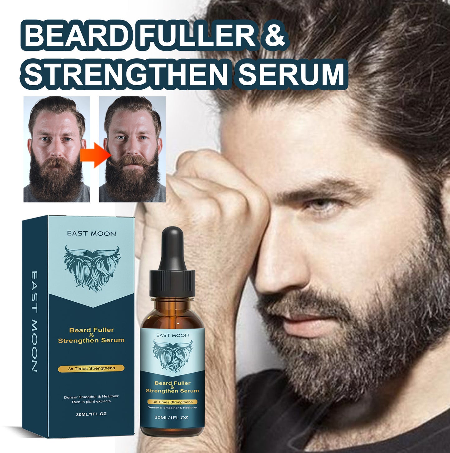 UNPREE Beard Growth & Strengthen Serum - Hot Sale 50% Off