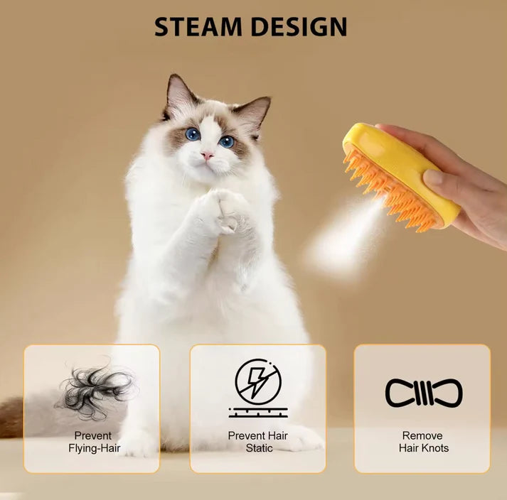 Steamy Pet Brush