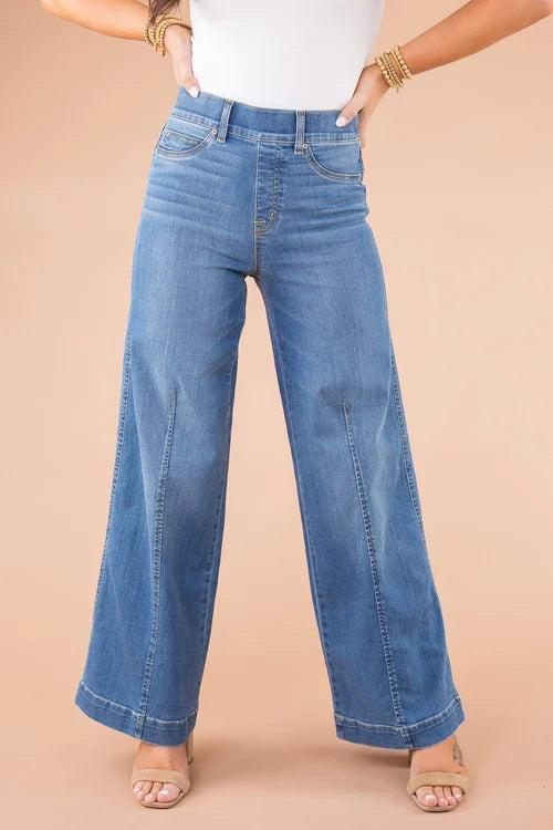 Seamed Front Wide Leg Jeans (Buy 2 VIP Shipping) Last Day 70% OFF