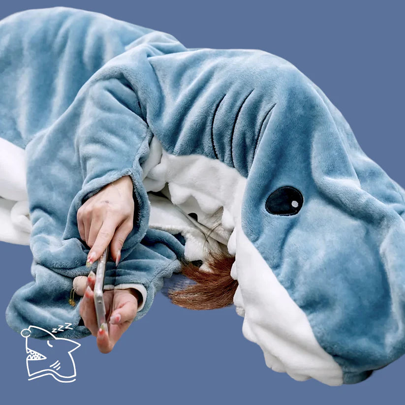 The Wearable Shark Blanket by PLUSHY'Z