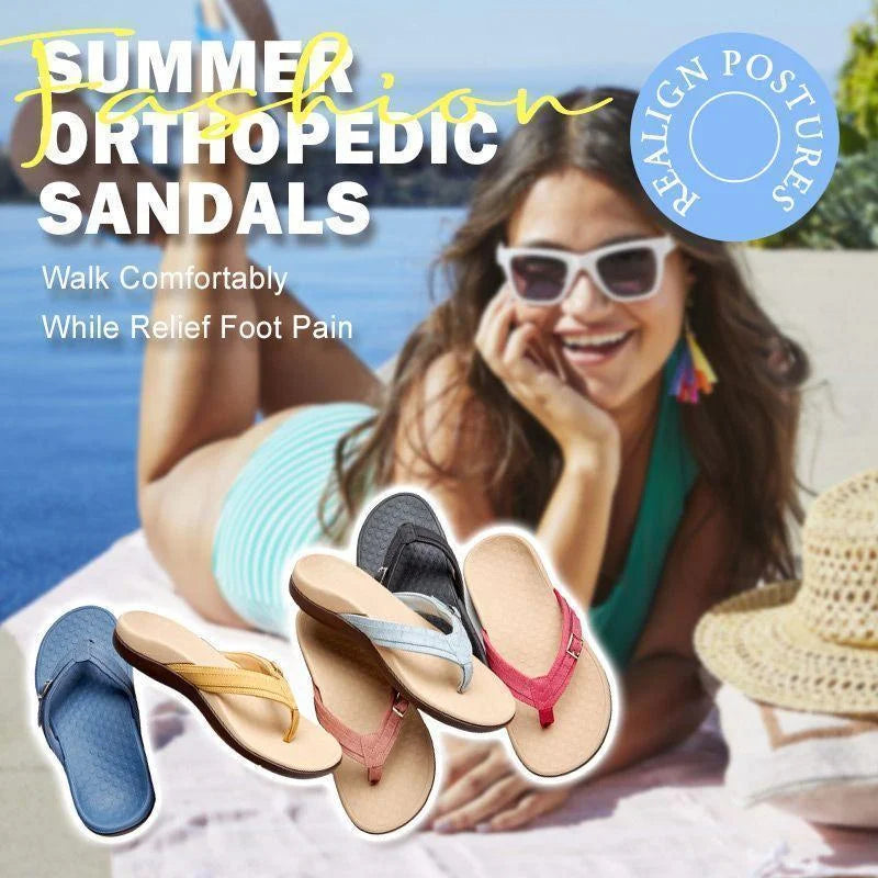 THONG SANDALS WITH BUCKLE DETAIL - Buy 2 Vip Shipping (2023 Flash Sale 50% OFF)