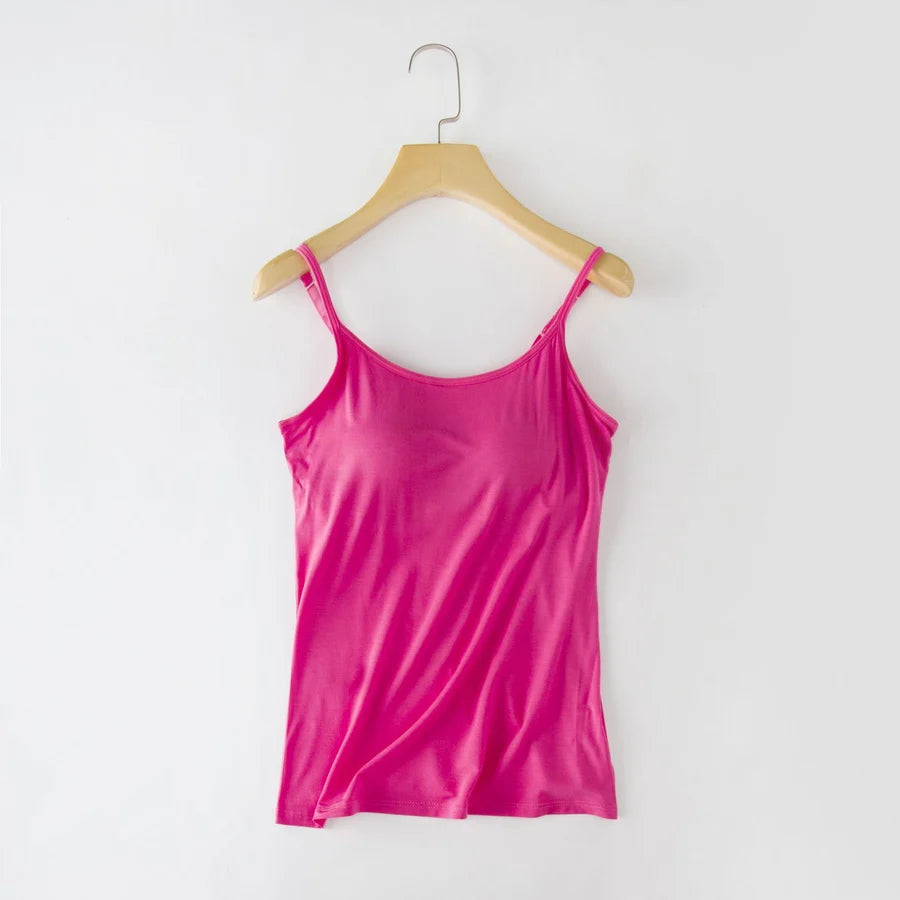 Tank Top with Built in Bra Camisole