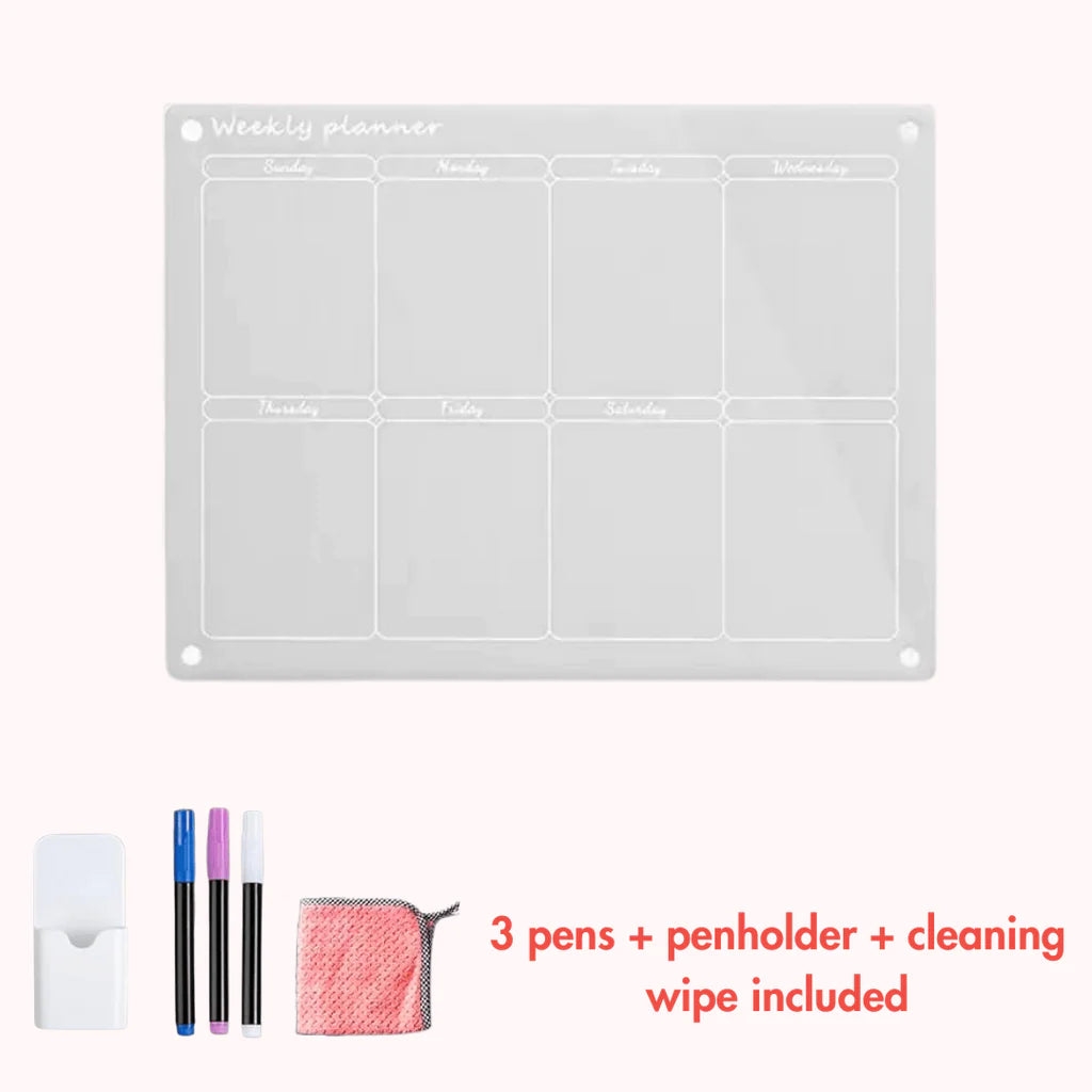 MemoMate – Magnetic Acrylic Calendar & Planner - Christmas Sale 60%