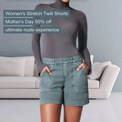 Women's Stretch Twill Shorts - Hot Summer Deal