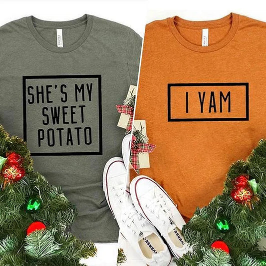 She's My Sweet Potato I Yam Matching T-shirts