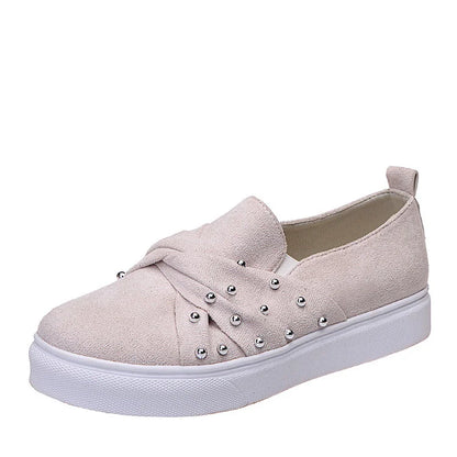 Bowknot Round Toe Platform Casual Breathable Walking Shoes