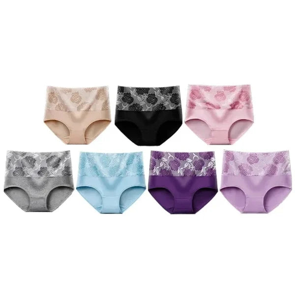 Cotton High Waist Abdominal Slimming Hygroscopic Antibacterial Panties - (Hot Sale 49% OFF)