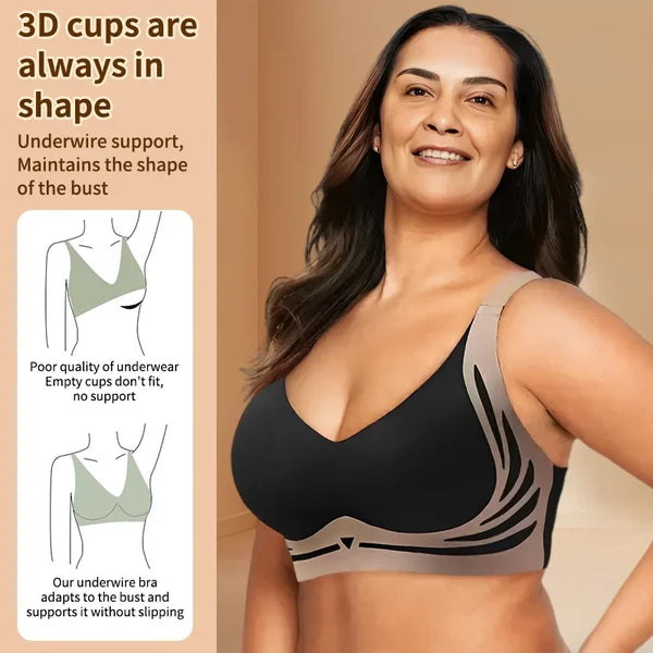 Super gather bra | Wireless Push-up Bra No more sagging breasts - Last Day 49% Off