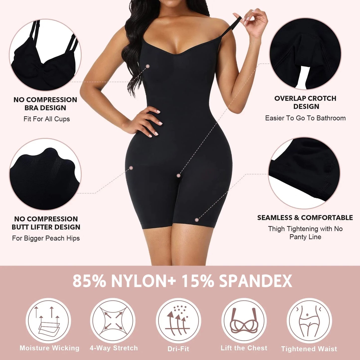 Shapewear for Women Tummy Control Full Bust Body Shaper - Early Mother's Day Sale - 50% OFF