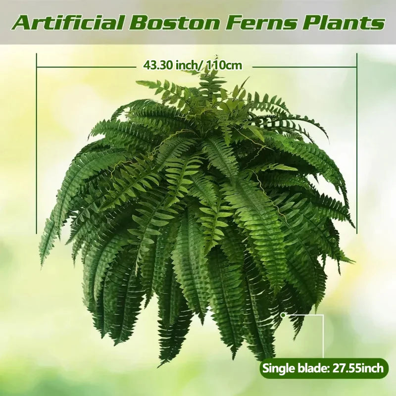 UV Resistant Lifelike Artificial Boston Fern - Hot Sale 50% Off