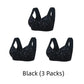 Comfortable & Convenient Front Button Bra - Buy 1 Get 2 Free (Total 3 Packs)