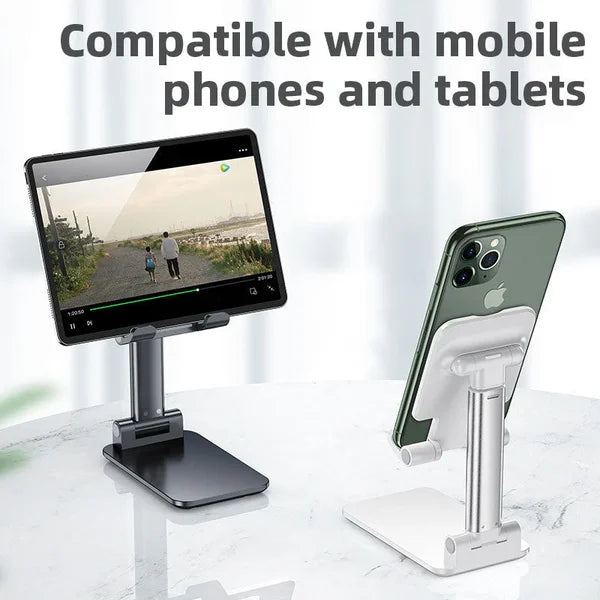 Foldable Aluminum Desktop Phone Stand - BUY 3 VIP SHIPPIING - (2024 New Year Hot Sale) 49% OFF