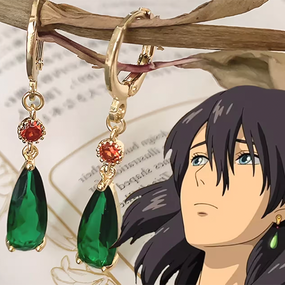 howl's necklace and earrings