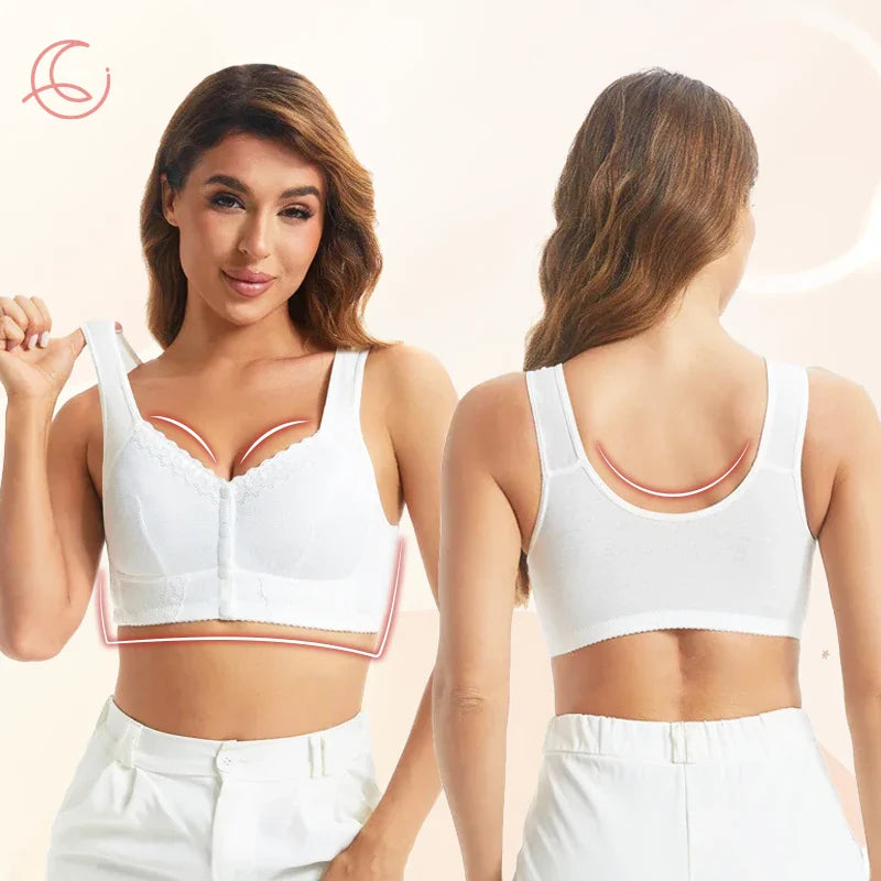 Moona Bra - Front Closure Breathable Bra for Seniors - Hot Sale 50% Off