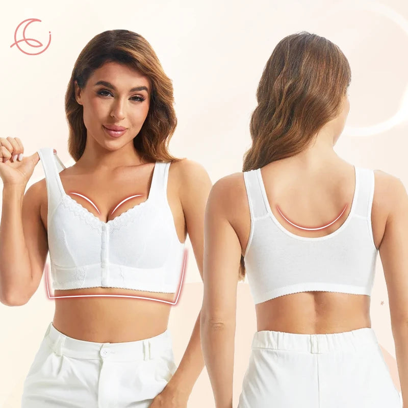 Moona Bra - Front Closure Breathable Bra for Seniors - LAST DAY SALE 80% OFF