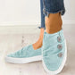 Women Casual Button Comfy Sneakers