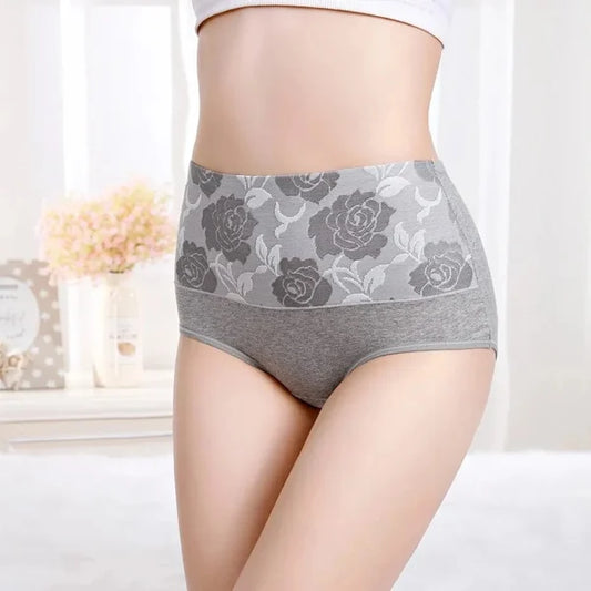 Cotton High Waist Abdominal Slimming Hygroscopic Antibacterial Panties - (Hot Sale 49% OFF)