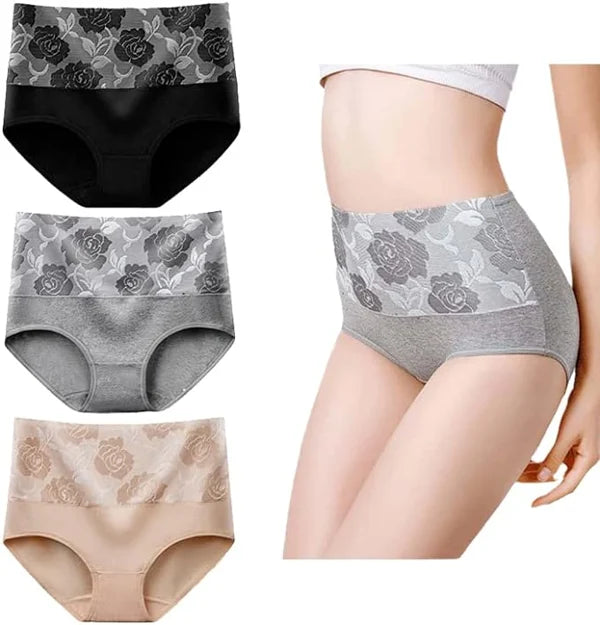 Cotton High Waist Abdominal Slimming Hygroscopic Antibacterial Panties - (Hot Sale 49% OFF)