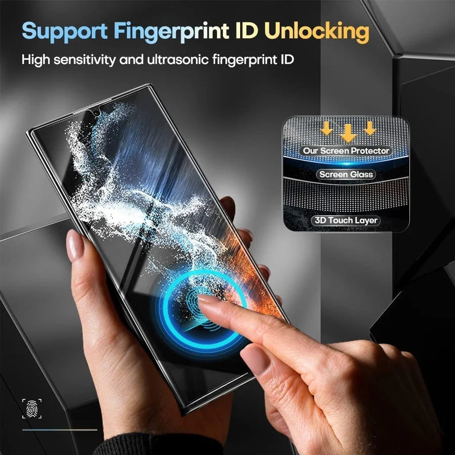 Measurablen - New Invisible Screen Protector For Samsung -Dust Free Without Bubbles