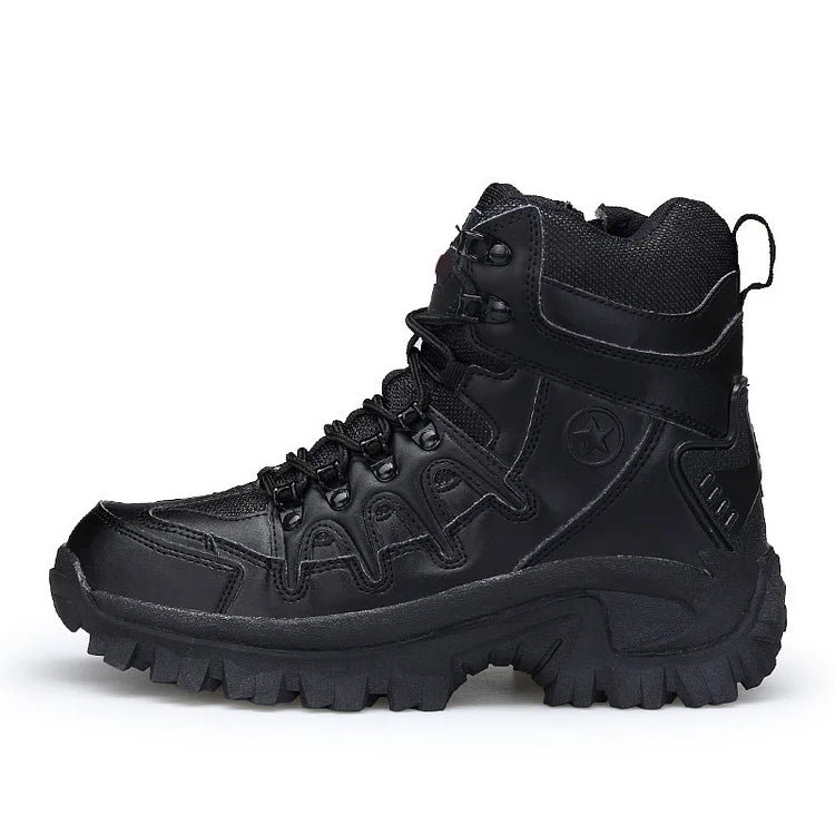 Hot Sale-Men's Outdoor Waterproof Non-Slip Hiking Boots Functional Combat Boots