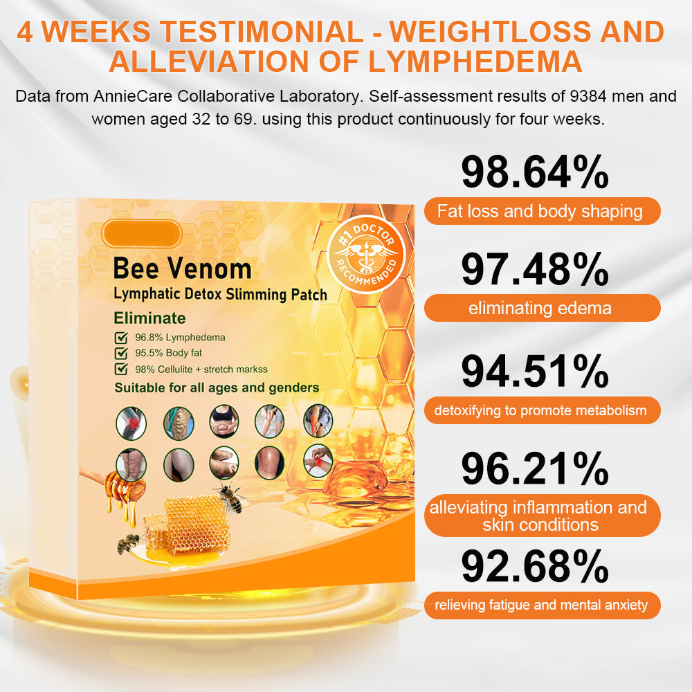 Bee Venom Lymphatic Drainage Slimming Patch – Limited Time 60% OFF (Suitable for use by individuals off all ages)