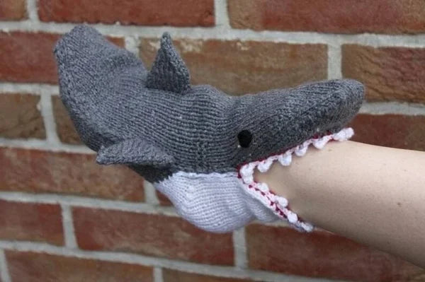 3D Knit Crocodile Socks - Sale 49% Off