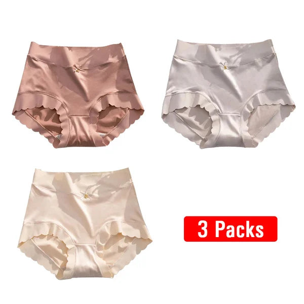 Premium Satin Antibacterial Ice Silk Moisture-absorbing Panties