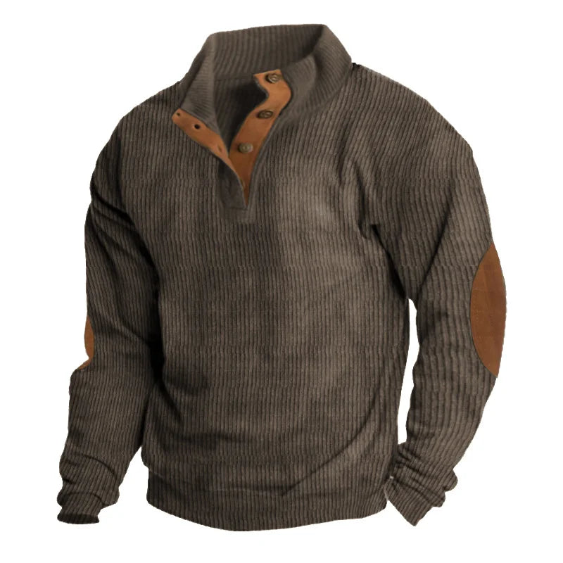 Autumnook - Men's Outdoor Casual Stand Collar Long Sleeve Sweatshirt