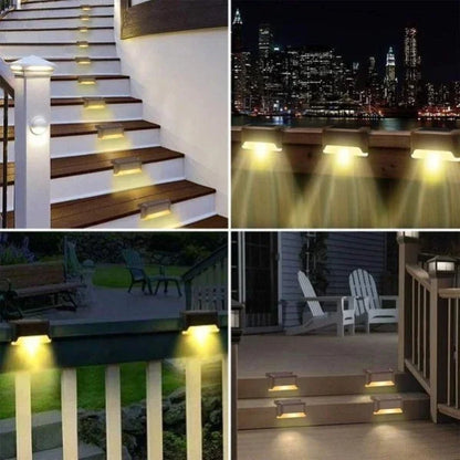 Papapick LED Solar Lamp Path Staircase Outdoor Waterproof Wall Light