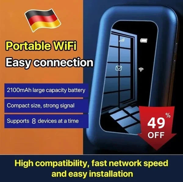 Wireless Portable WiFi Mobile Broadband - Today's Promotion-[SAVE 49% OFF]