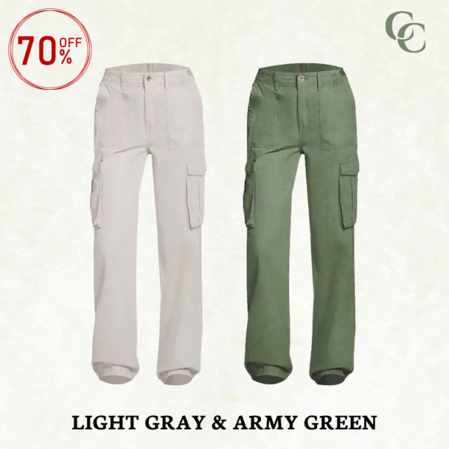 CamiCargo - Adjustable Straight Fit Cargo Pants