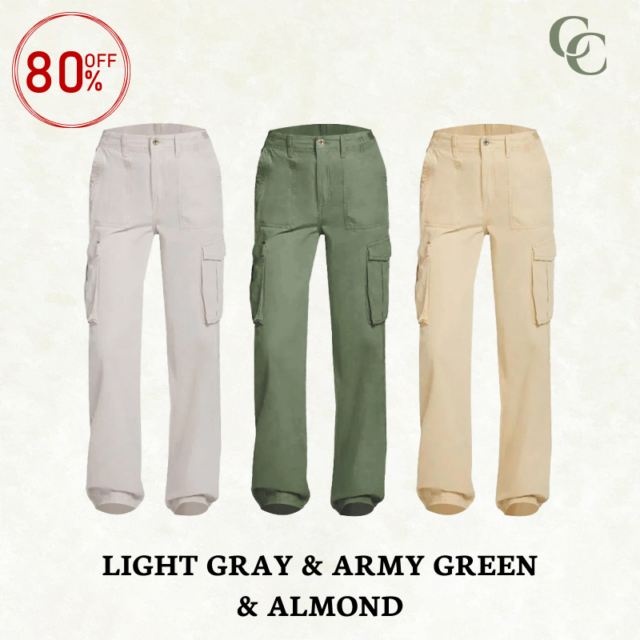 CamiCargo - Adjustable Straight Fit Cargo Pants