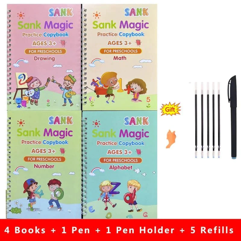 Children's Magic Practice Copybook-4 Books - Hot Sale 70% Off