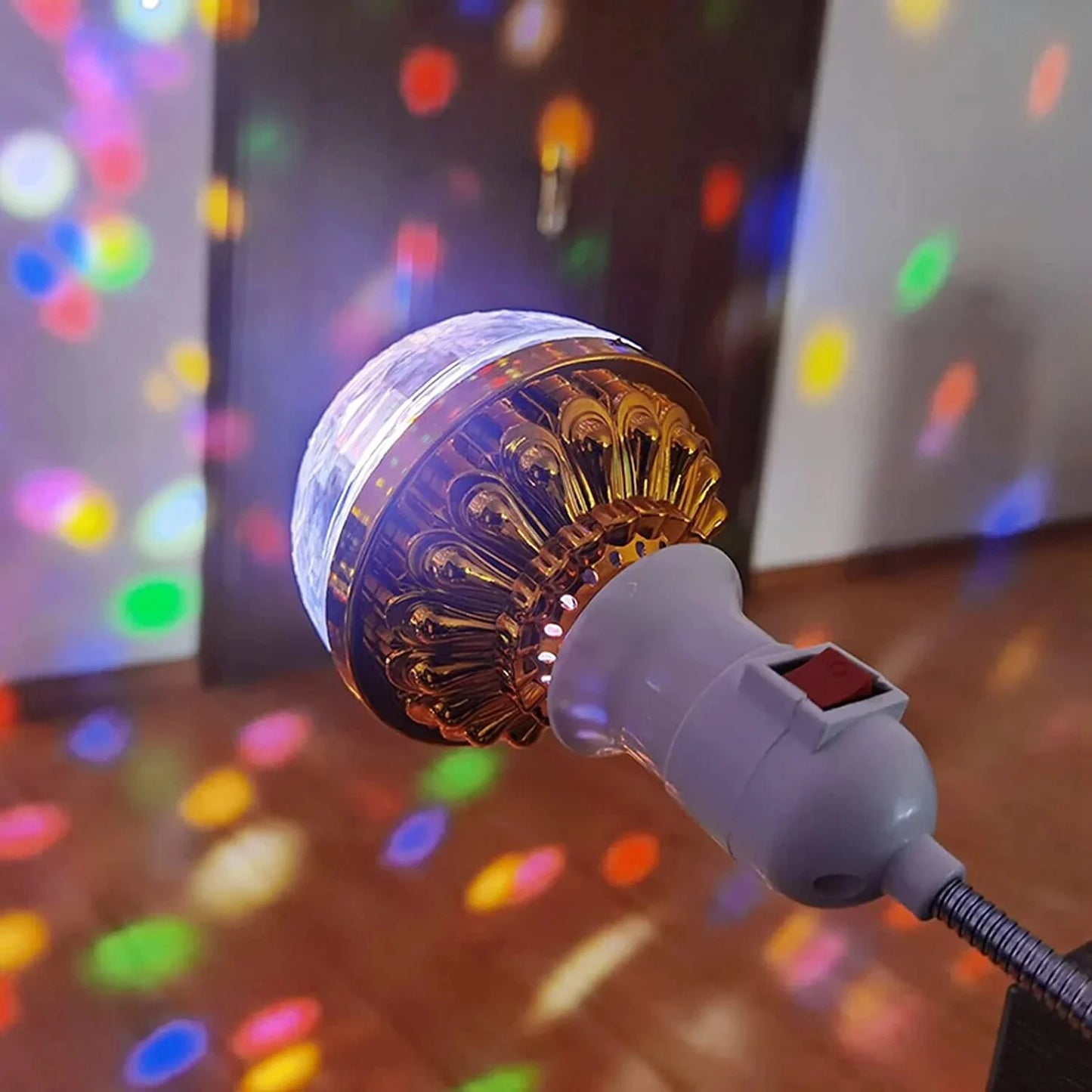 Colorful Rotating Disco Ball Light