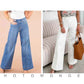 SEAMED FRONT WIDE LEG JEANS (BUY 2 VIP SHIPPING) - LAST DAY 50% OFF