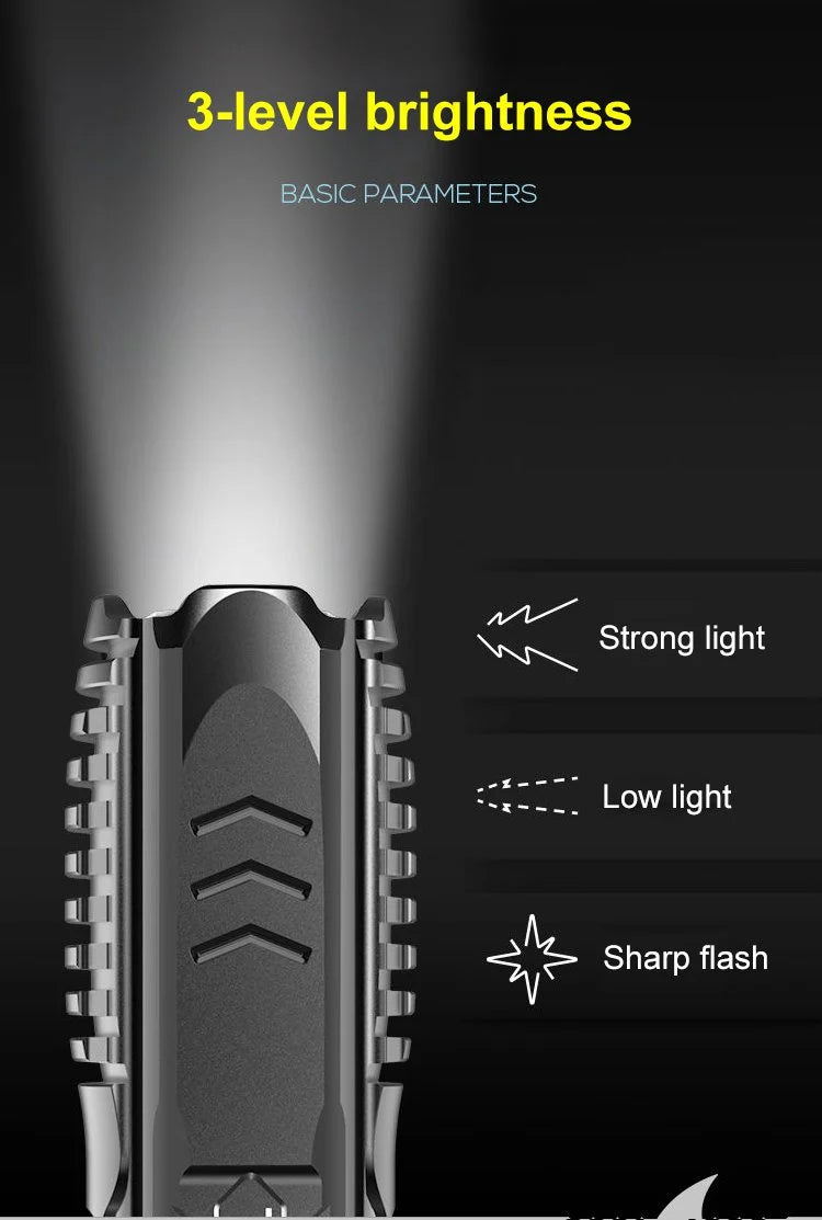 Multifunctional Rechargeable Flashlight